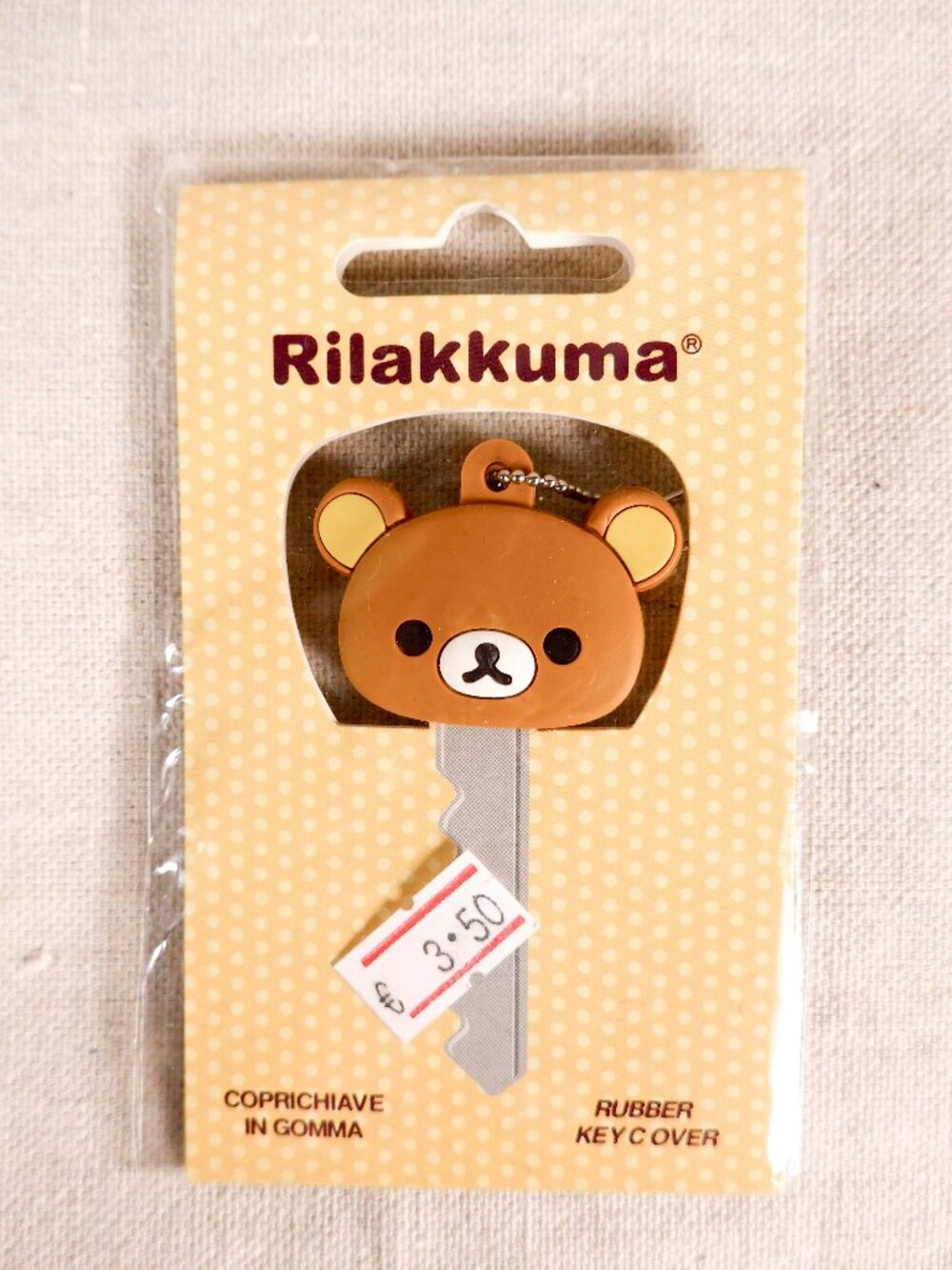NWT San-X Rilakkuma rubber key cover